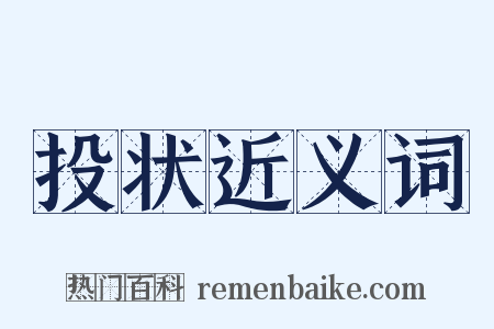 投状近义词是什么意思的图片